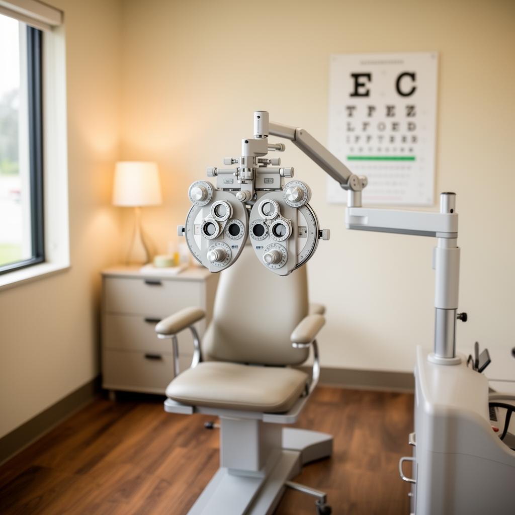 Eye examination equipment in Dr. Flagel's office